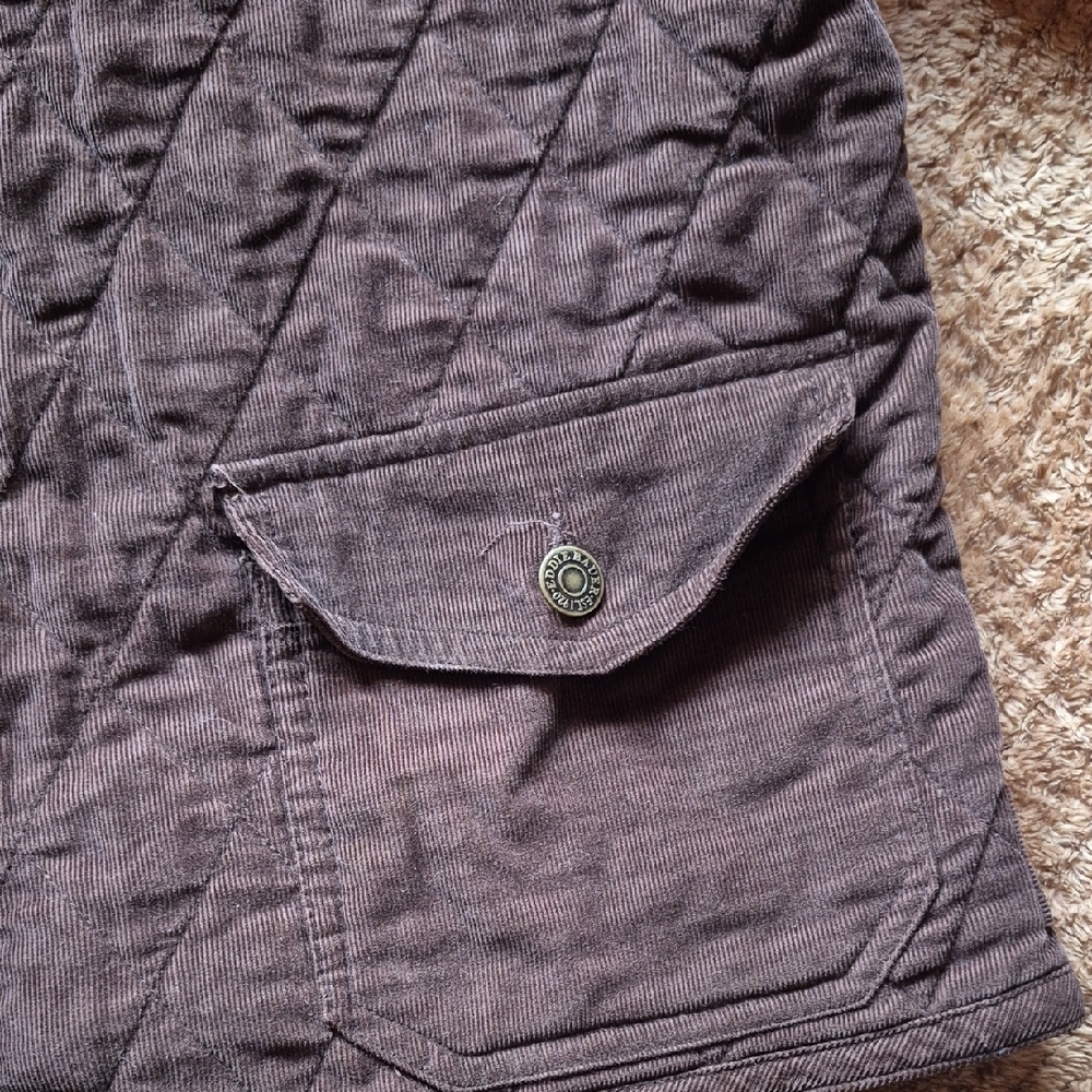 Eddie Bauer Quilted Corduroy Jacket in Dark Brown - Picture 5 of 6